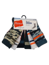 Load image into Gallery viewer, Hanes Premium Men's Crew Socks Sizes 6-12 6 pk
