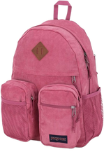 Load image into Gallery viewer, Jansport Grandby Remix Mauve Haze Corduroy Backpack with Water Bottle Pocket and 15" Laptop Sleeve