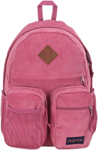 Load image into Gallery viewer, Mauve Backpack, Jansport Backpack, Corduroy Backpack, 15" Laptop Sleeve Backpack
