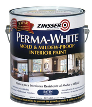 Load image into Gallery viewer, Zinsser Perma-White Mold & Mildew Interior Paint (1 Quart & 1 Gallon sizes) Variety of Sheens
