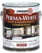 Load image into Gallery viewer, Zinsser Perma-White Mold & Mildew Interior Paint (1 Quart & 1 Gallon sizes) Variety of Sheens