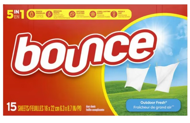 Bounce 5-In-One Dryer Sheets Outdoor Fresh 15ct (Free Shipping)
