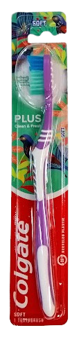 Colgate toothbrush packaging with colorful design