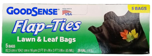 Good Sense Flap-Ties Lawn & Leaf Bags 5ct