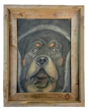 Load image into Gallery viewer, Artistic depiction of a dog's face in a rustic wooden frame
