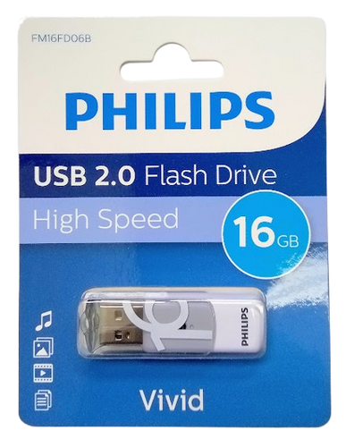 Philips 2.0 USB Flash Drive High Speed Vivid 16GB