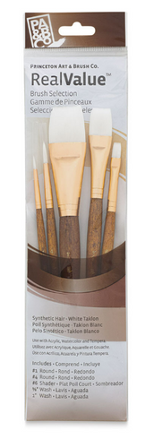 Princeton Art & Brush Co. RealValue Synthetic Hair - Taklon Brushes