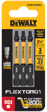 Load image into Gallery viewer, DeWalt FLEXTORQ Impact Driver Bit Tips Laser Etched Size ID 3pc Select Size (Free Shipping)
