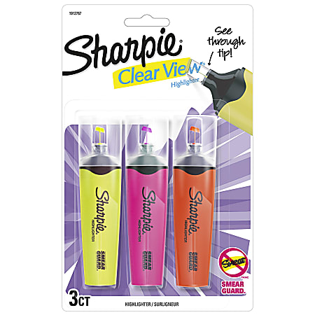 Sharpie Clear View Highlighters 3ct