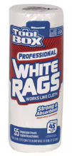 Load image into Gallery viewer, Tool Box Professional White Rags Works Like Cloth 55 Disposable Towels 11in x 9in

