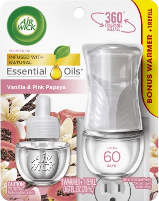 air wick vanilla pink papaya Infused with Essential Oils