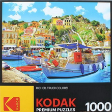 Load image into Gallery viewer, Kodak Premium Puzzles Symi with Boats on the Harbor Greece 1000pcs
