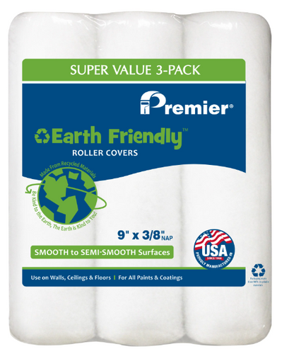Premier Earth Friendly Roller Covers 3pk 9