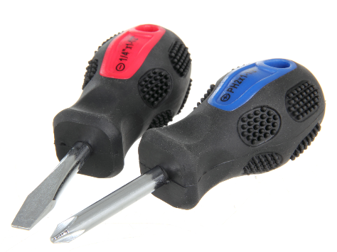 2 Piece Stubby Screwdriver Set